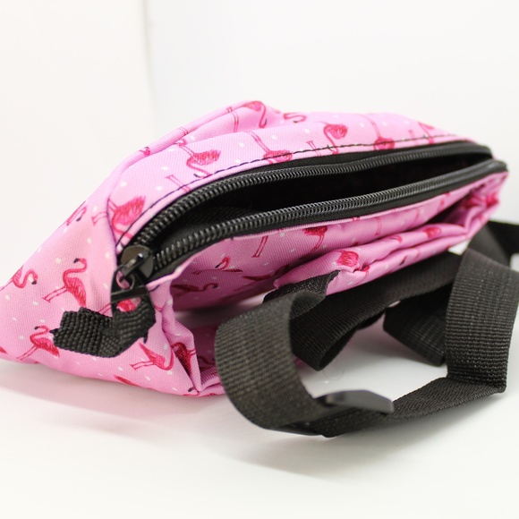 Fanny Pack Waist Bag with Flamingo Print NWT - Picture 4 of 5